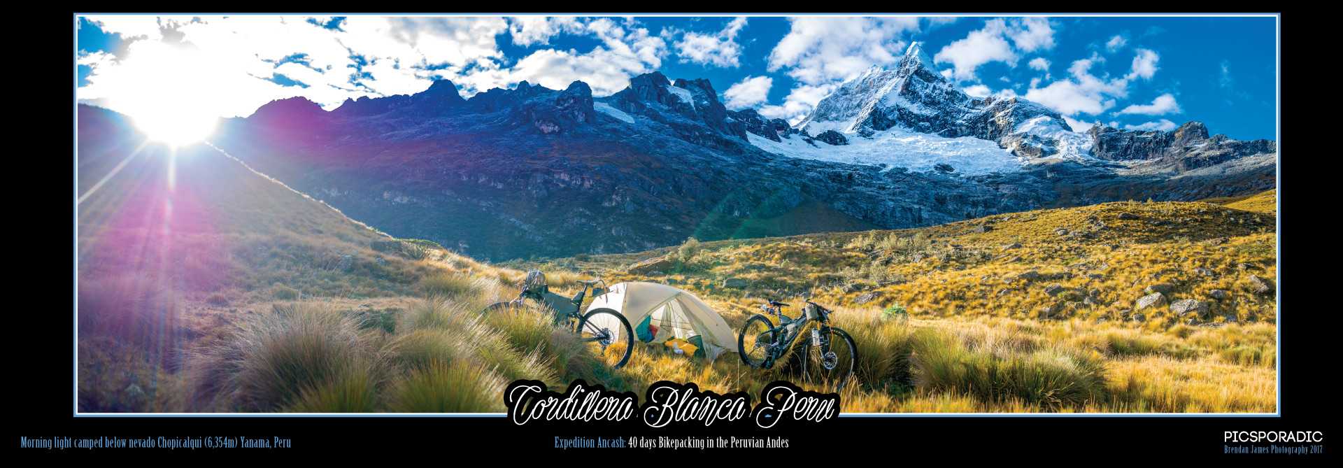 Expedition Ancash Pano #09 : Chopicalqui Sunrise