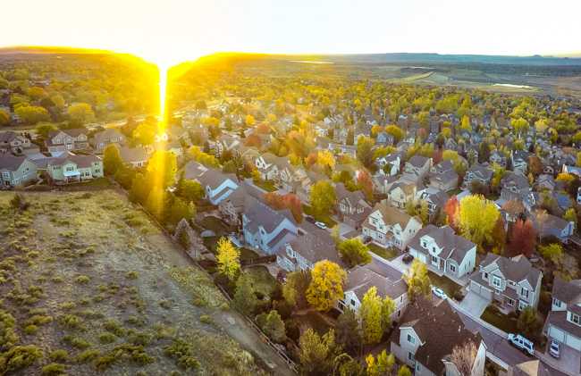Colorado Fall Aerial