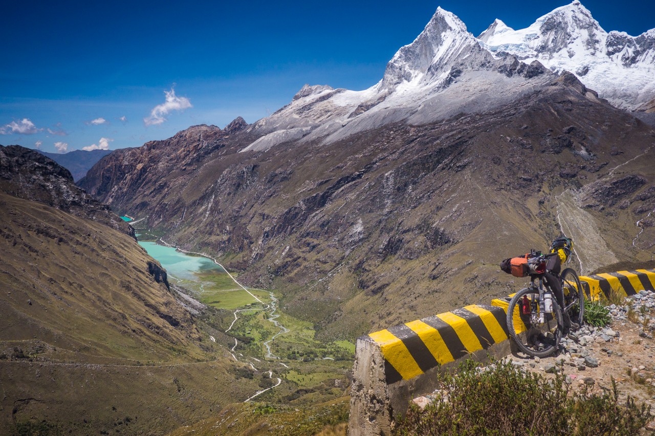 The circumnavigation of Mt. Huascarán (22,200ft) by bicycle.